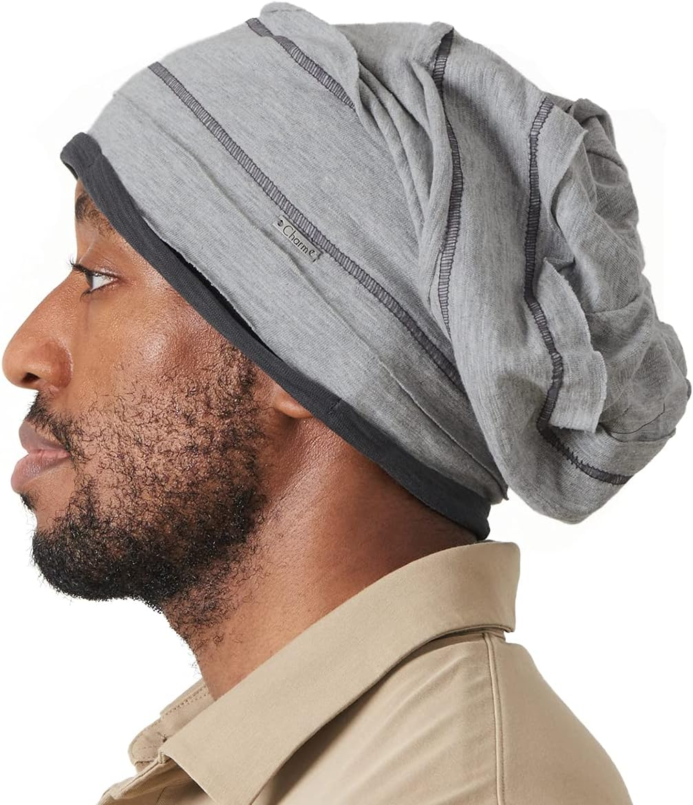 CHARM Slouchy Cotton Summer Beanie Hat - Mens Soft Lightweight Knit Womens Baggy Slouch