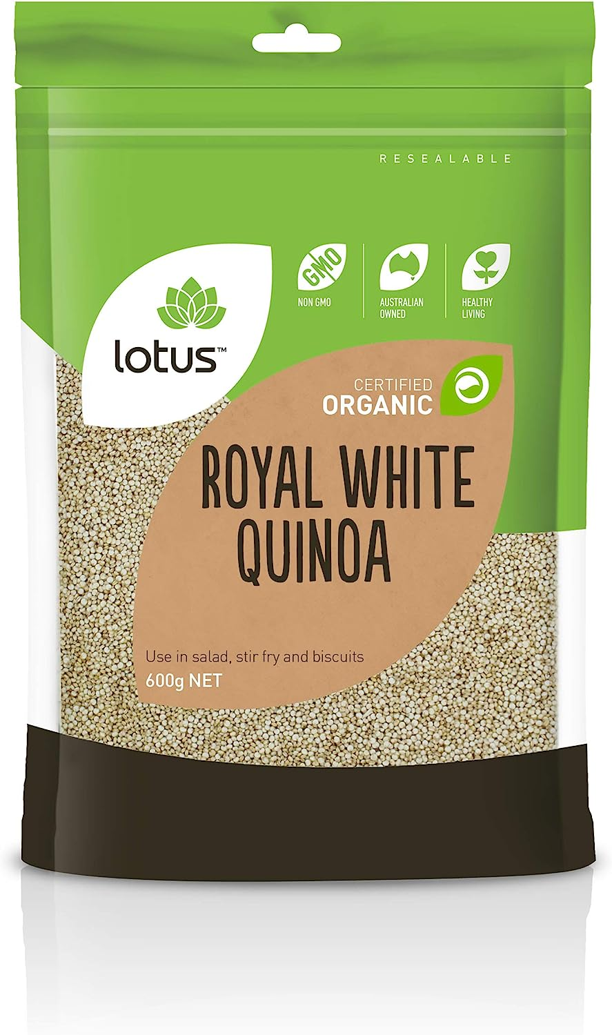 Lotus Organic White Quinoa Grain 600 G, 600 G