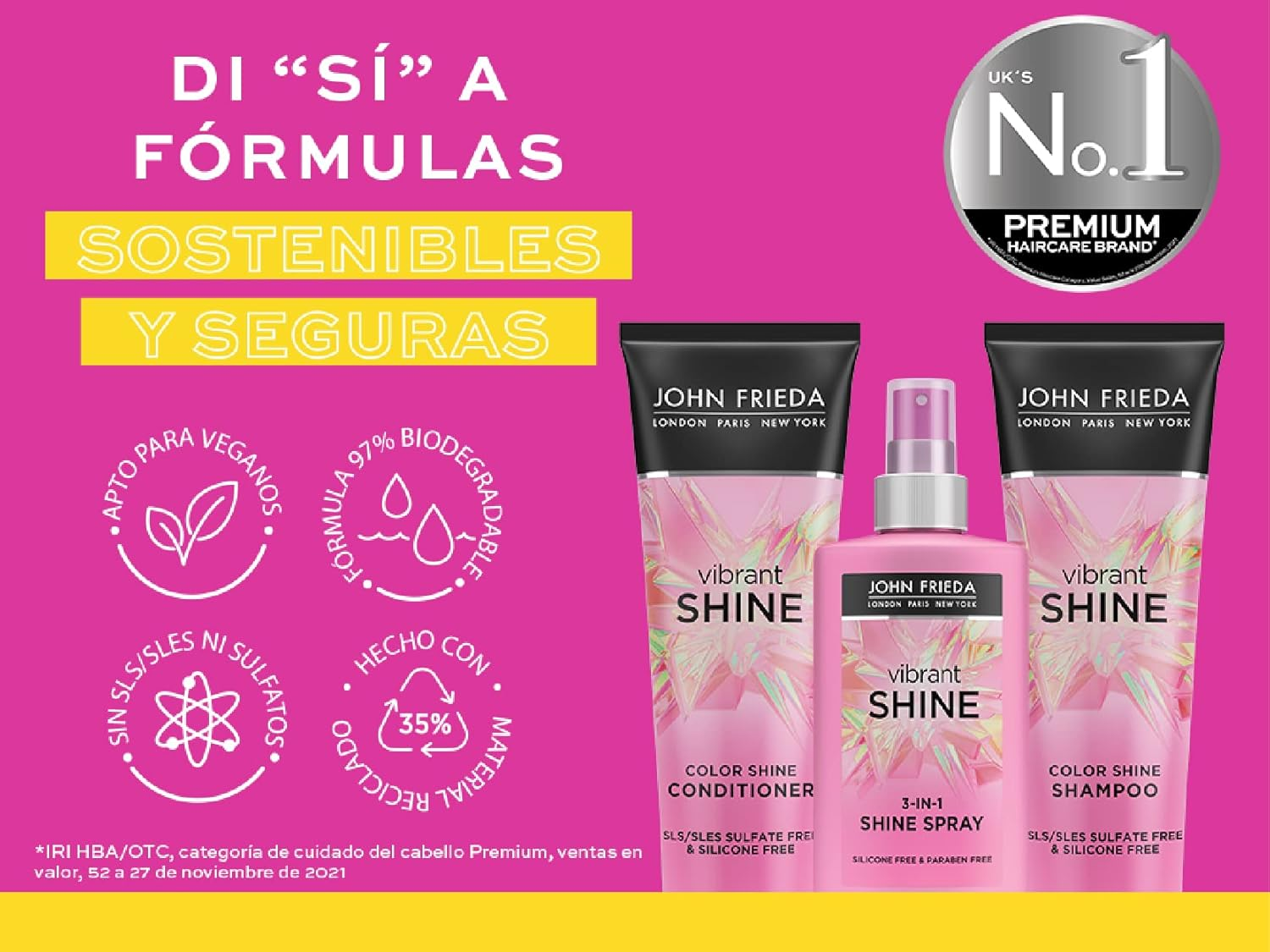 John Frieda - Vibrant Shine Color Shampoo - 250 Ml/Hair Care /250 image number 6