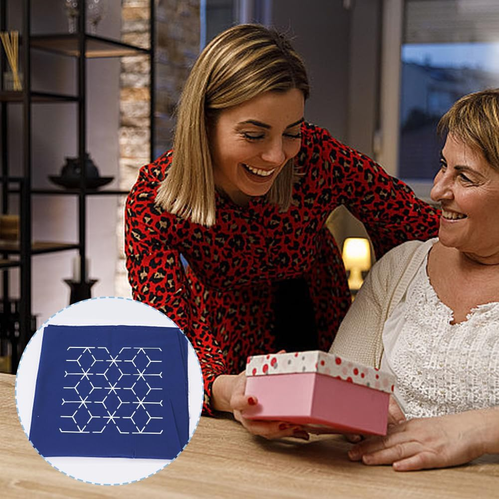 FREEBLOSS 12Pcs 5.5 * 5.5Inch Plastic Sashiko Stencils, Drawing Line Template for Hand Quilting Sashiko Patterns Templates Embroidery Stencils for Hand Sewing Lovers 2.5Mm Thick image number 2