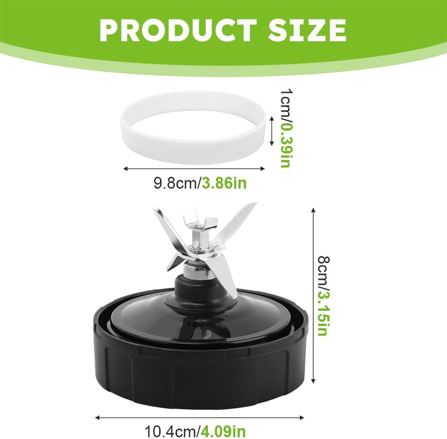 Replacement Extractor Blade for Ninja Blender Parts,7 Fins Male Blender Blade,Compatible with Nutri Ninja Auto IQ BL480-30 BL482-30 BL492 BL640 BL642 CT682SP BL680 BL682 image number 6