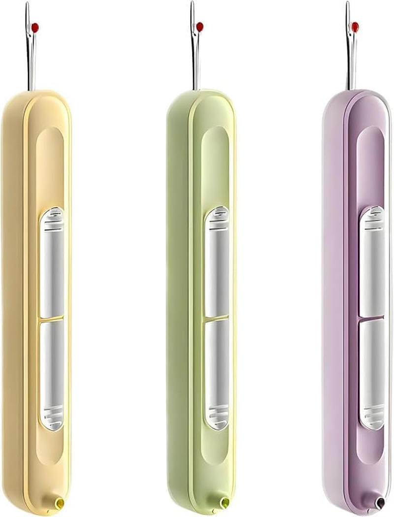 2-In-1 Needle Threader and Seam Ripper, 3Pcs 2-In-1 Needle Threader Seam Ripper,2 in 1 Threading and Thread Removal Tool,2-In-1 Retractable Seam Remover Seam Ripper,2 in 1 Needle Threader Seam Ripper image number 2