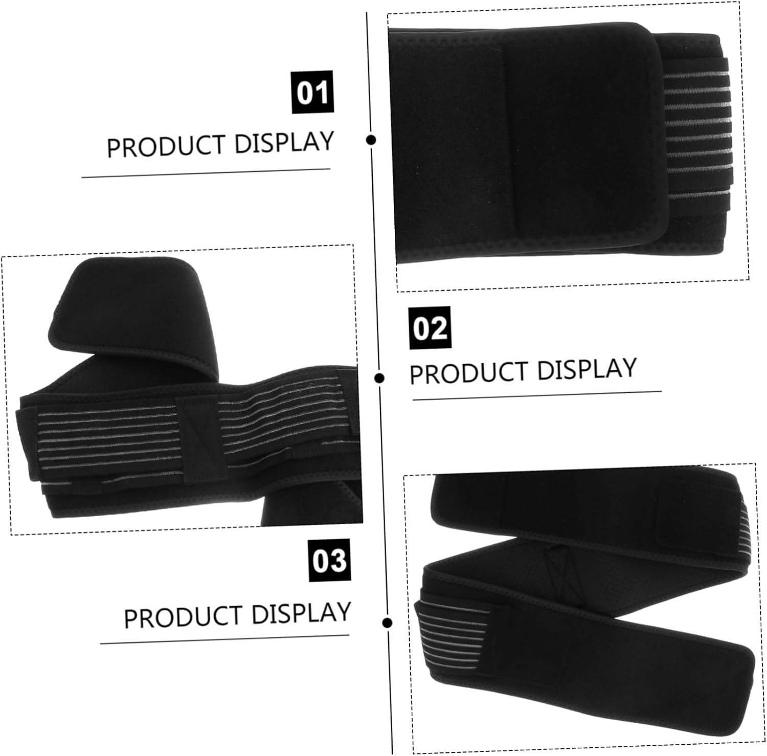 Minkissy Maternity Belly Bands Supports Belly Band Pregnancy Postpartum Dual Straps Black image number 6