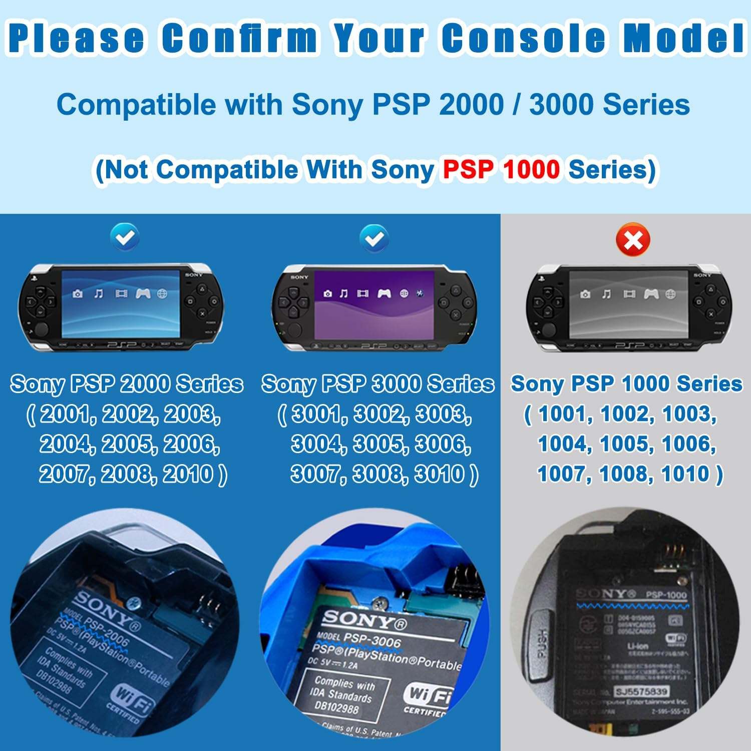 OSTENT Real 1400Mah 3.6V Lithium Ion Li-Ion Polymer Rechargeable Battery Pack Replacement Upgraded Version for Sony PSP 2000/3000 PSP-S280 Console Video Games image number 2