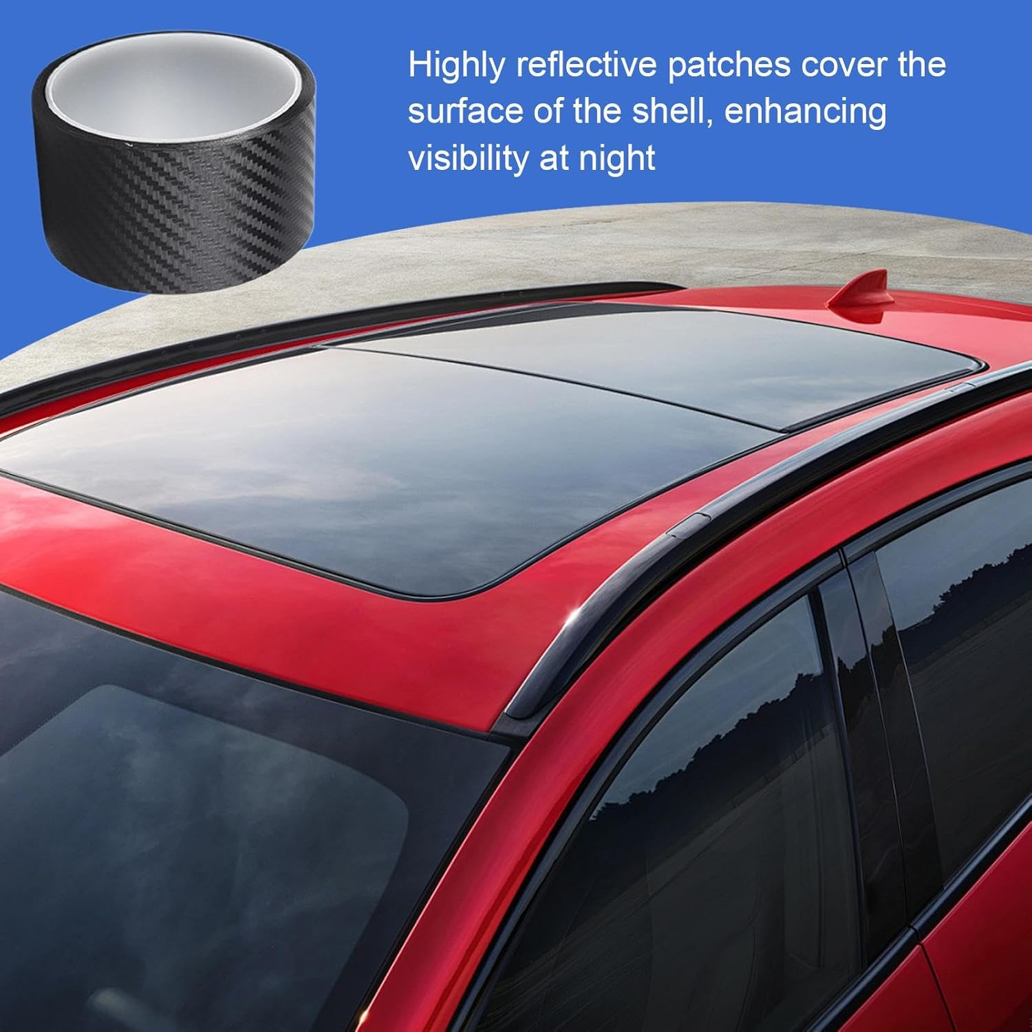 Car Sunroof Sealing Strip | Car Weather Stripping Trim | Leak-Proof Noise Reduction Automotive Weatherproof Tape for Road Trip Travel Outdoor Driving - White image number 4