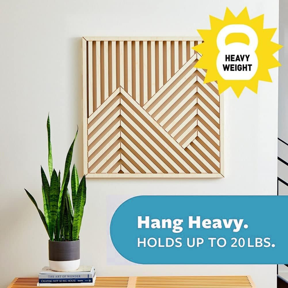 SAHENITEA 24 Pairs(48 Strips) Adhesive Strips,Picture Hanging Strips Heavy Duty, Hook and Loop Tape, Picture Hanging Strips for Pictures, Frames, Mirrors, Wall Decoration and Signage image number 3