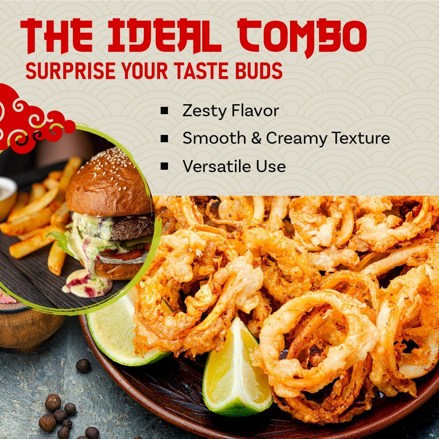 WASABI-O Premium Wasabi Mayonnaise, Spicy Mayonnaise, Made with Real Wasabi, Asian Mayo Squeeze Bottle, 6Oz (170G) Fish and Chips, Wasabi Peas image number 3