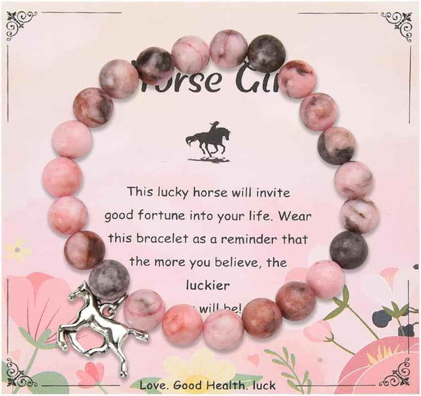 Horse Gifts Bracelet for Girls Inspirational Horse Lover Christmas Birthday Gifts for Daughter Granddaughter Niece Friends image number 1