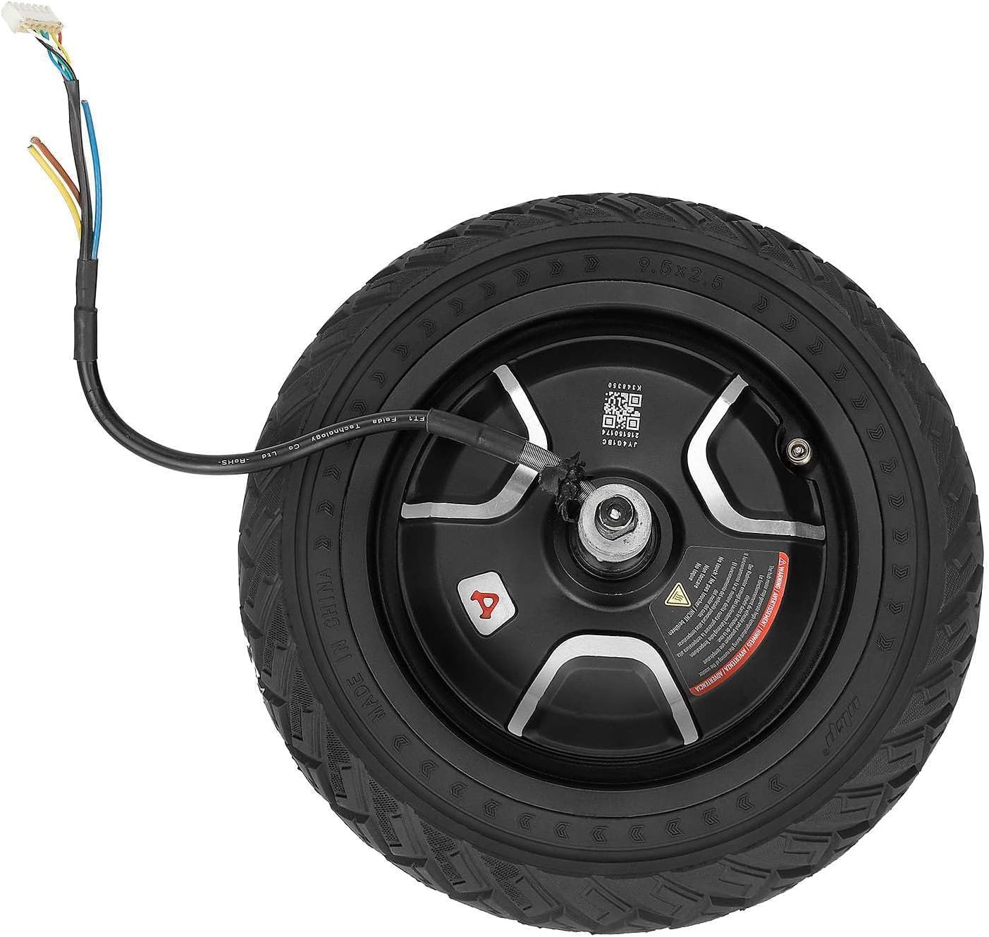 TREFAN 9.5 Inch Off-Road Solid Tyres for Electric Scooter NIU Kqi3 Sports/Pro/Max 9.5 X 2.50 Non-Slip Replacement Wheels (Pack of 1)