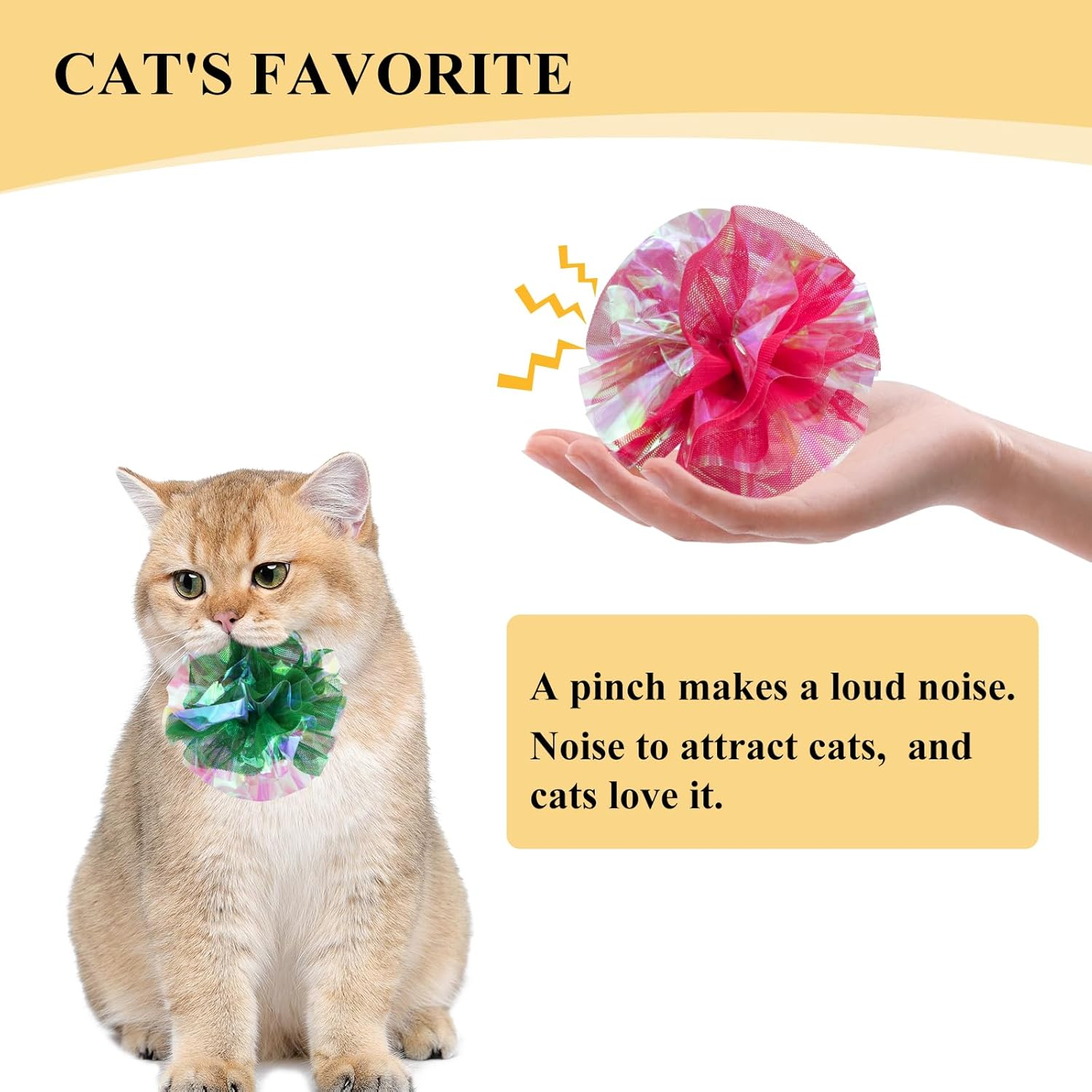 Andiker Cat Toy Cat Balls with Sound (Pack of 5) image number 4