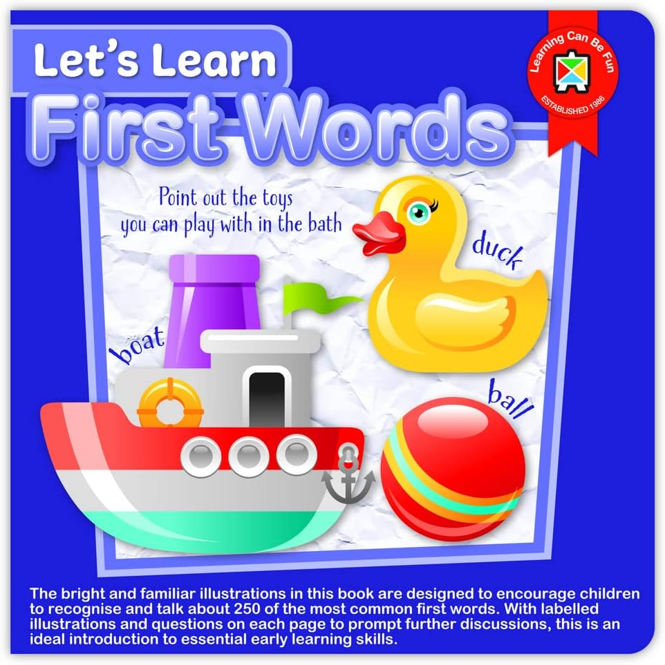 Learning Can Be Fun Let'S Learn First Words Board Book