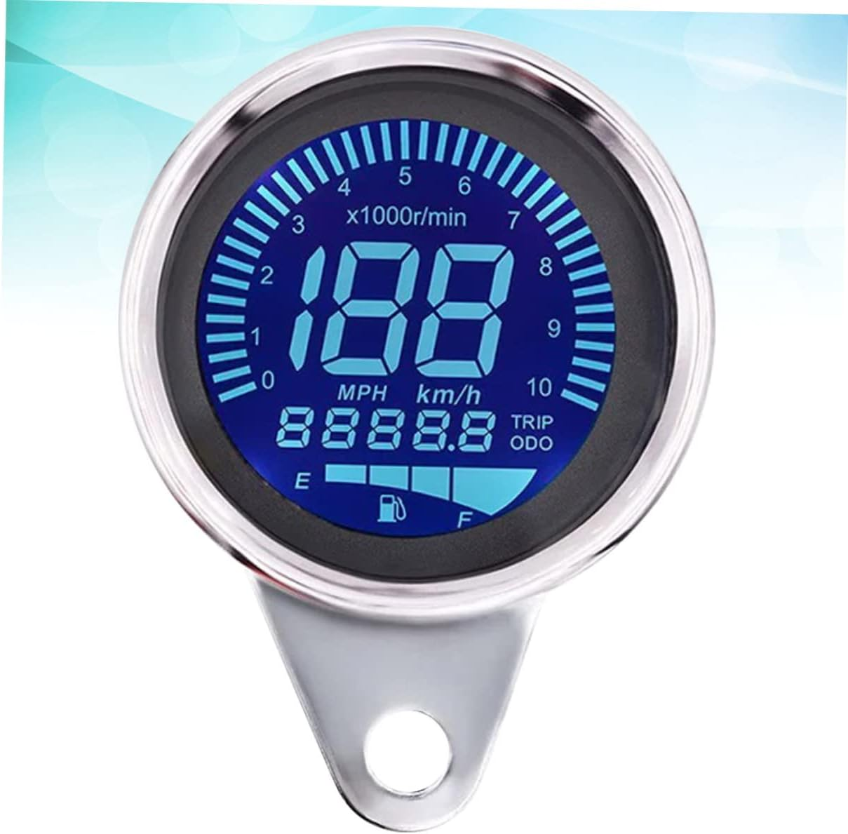 Mikinona Retro LCD Motorbike Tachometer Odometer Universal Instrument for Mechanics Made of Material 7 Speed Readings image number 4