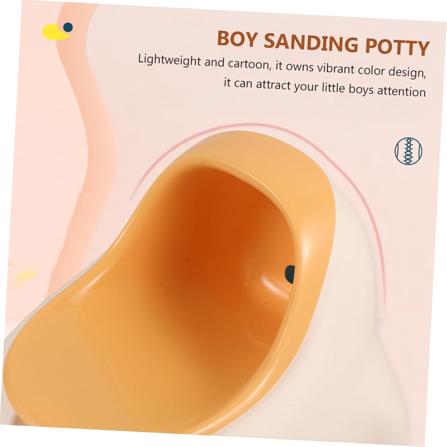 Kisangel Cartoon Dinosaur Potty Training Urinal for Toddlers Boys Standing Wall Mount Bathroom Use image number 6