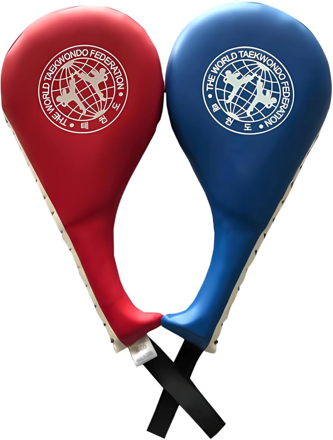 2 Pack Taekwondo Kick Pads,Karate Training Striking Pads,Durable Striking Pad Target TKD Karate Martial Arts Strike Targets Kickboxing Training（Red+Blue）