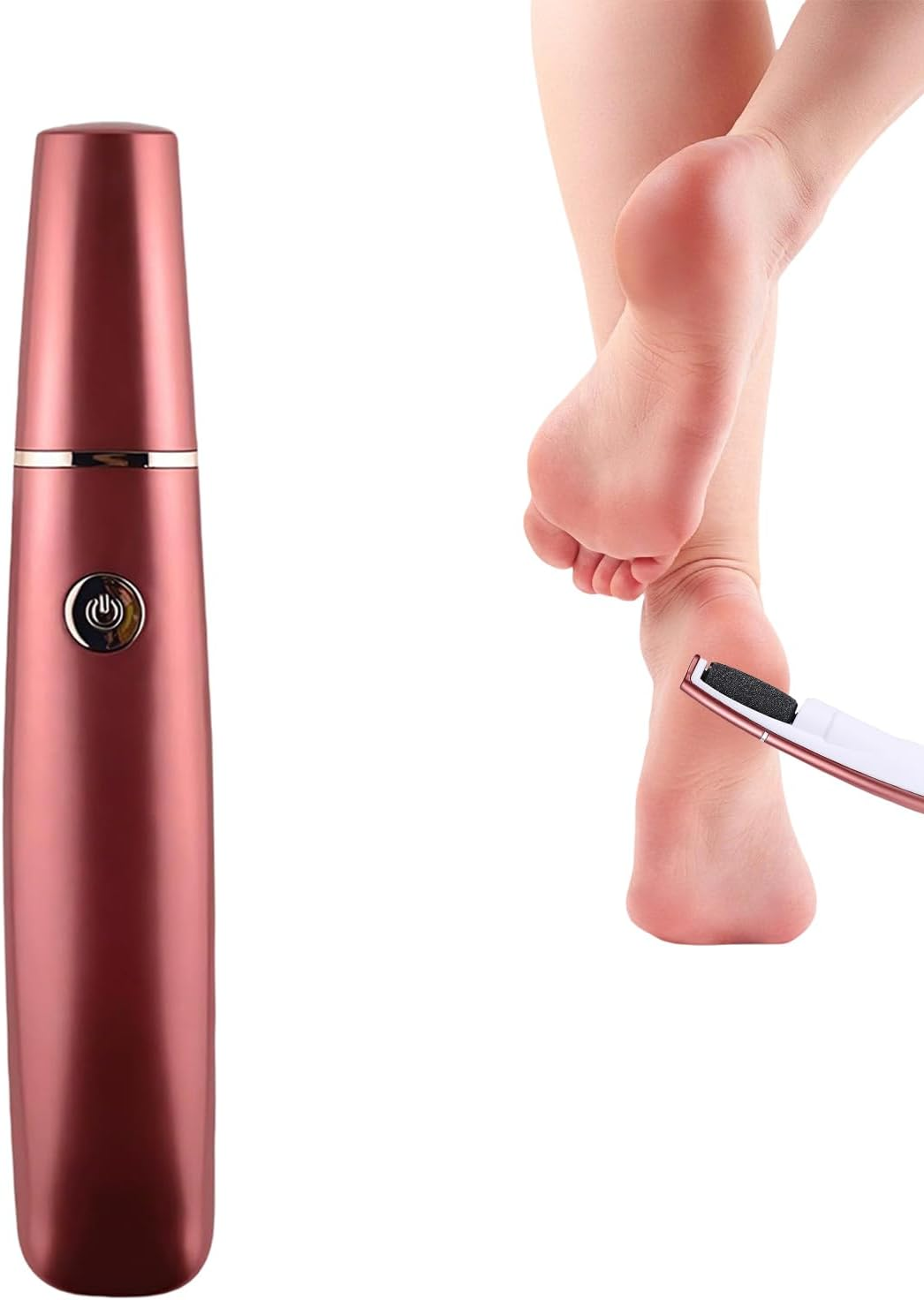 Electric Foot Callus Remover,Callus Remover Electric Pedicure Tools for Feet | Electronic File Scrubber Pedicure Kit for Cracked Hard Dead Skin Peeling Heel Care - White image number 3