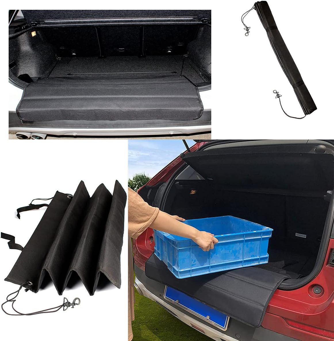Universal Car Boot Protection, Foldable Car Bumper Guard, Pet Boot Liner Mat Waterproof Bumper Protector, Protect Car from Scratches Wear & Tear image number 6