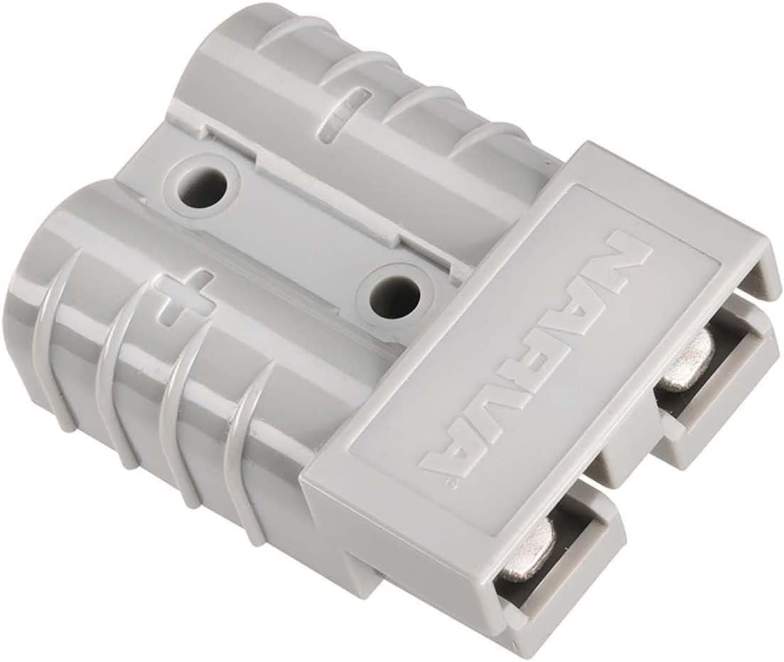 Narva 50Amp Anderson Plug with Copper Terminals, Grey