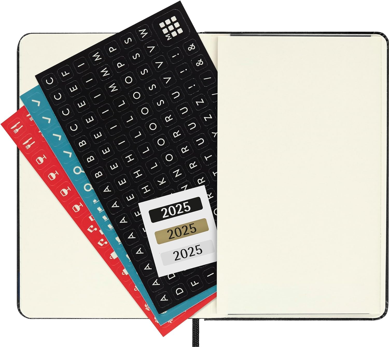 MOLESKINE- 2025-12 Month Weekly Notebook Hard Cover Diary - Pocket - Black