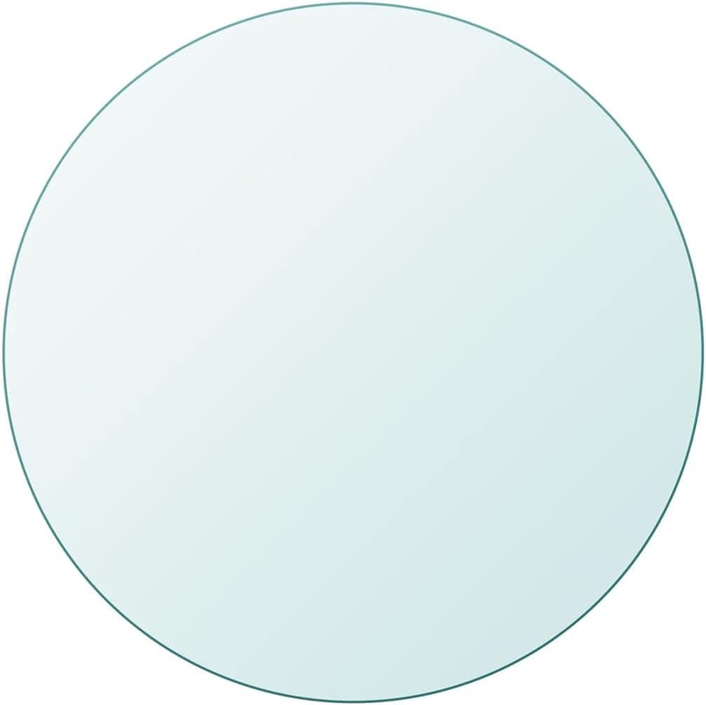 Table Top Tempered Glass round 700Mm Replacement Tabletop Accessory Vidaxl image number 3