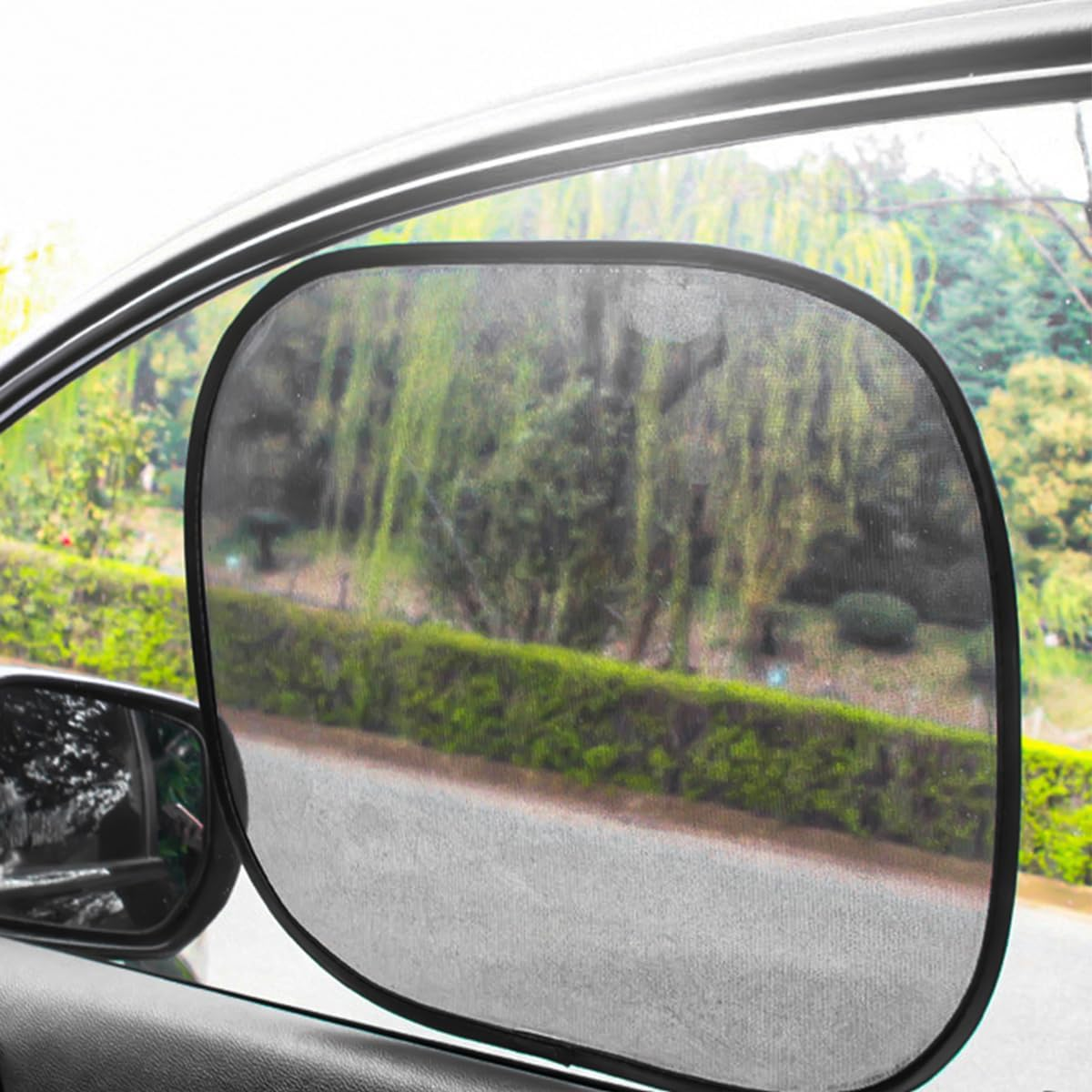 2Pcs NUZAMAS 44X37Cm Car Window Shades Side Window Screens Rear Window Sunshade Sun Protection and Heat Insulation Side Shield for Anyone image number 2