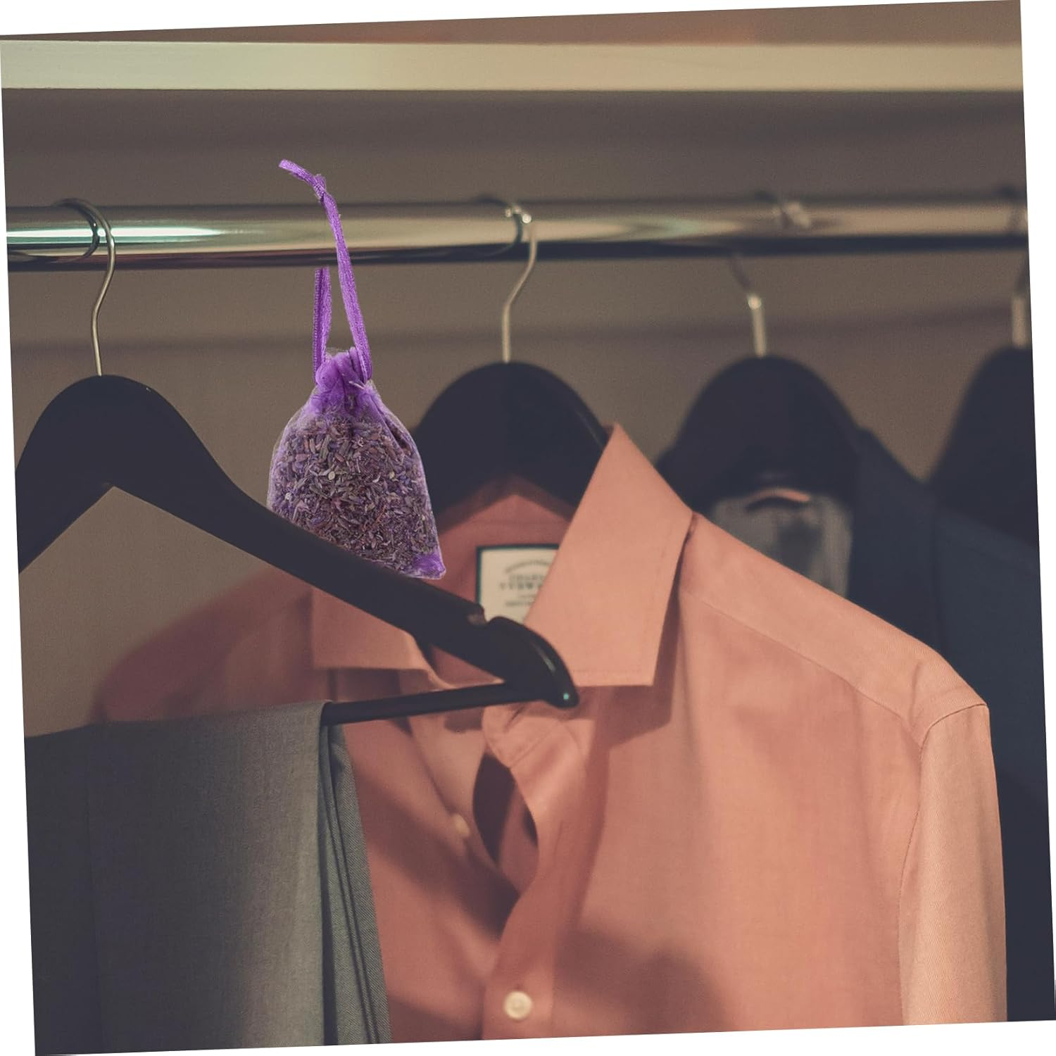 Outanaya Lavender Sachets for Wardrobe and Drawers 12Pcs 10G Bags Natural Home Fragrance Sachets for Clothes Storage and Closet Freshener Portable image number 6