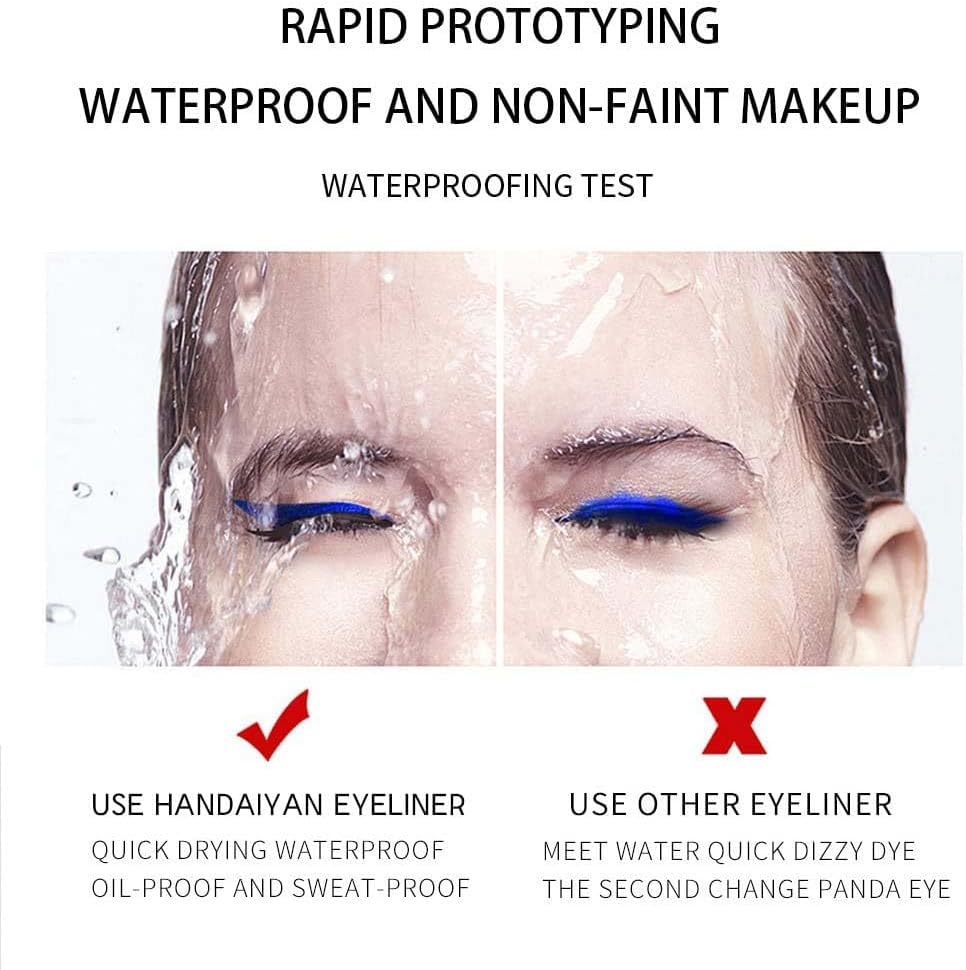 12 Colours Matte Liquid Eyeliner Set, Pigmented Eyeliner Pencil, Durable, Waterproof Eyeliner, Festival Makeup Kit for Women image number 2