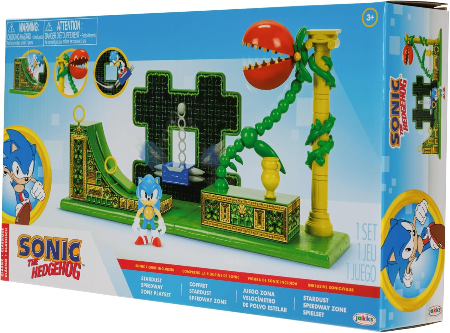 Sonic the Hedgehog Stardust Speedway Zone Playset with 2.5" Sonic Action Figure image number 5