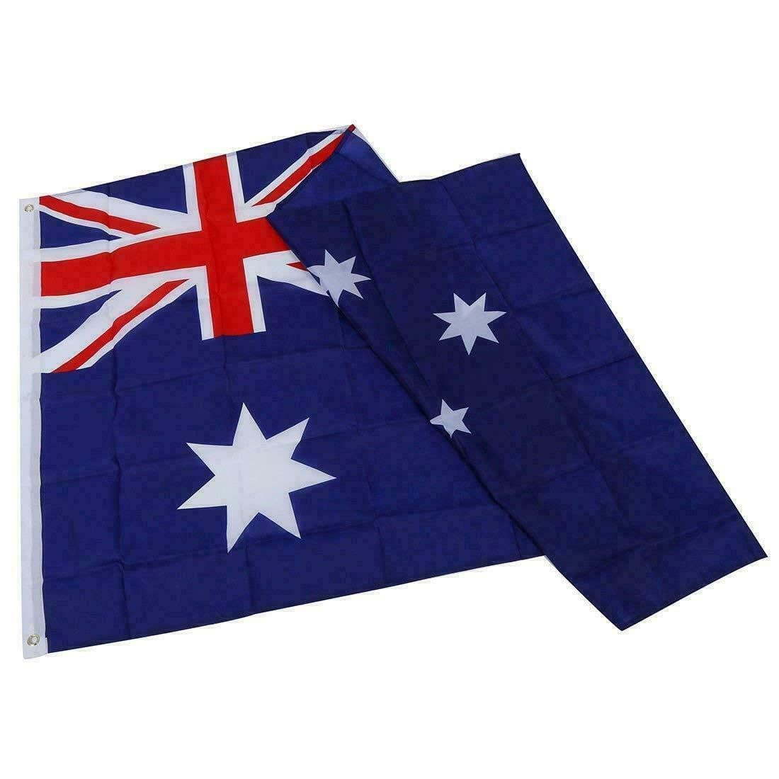2 Pack Australian Aussie Flag 3X5 Ft Large 90X150Cm Outdoor Heavy Duty UV Fade Resistant Big Oceania National Flag with Brass Grommets