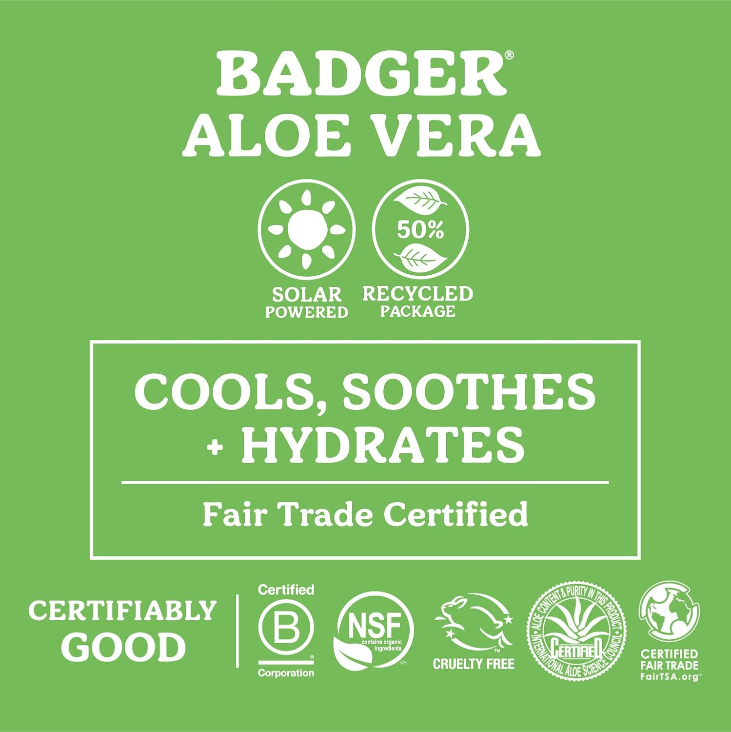 Badger - Cooling and Soothing Aloe Vera Gel Unscented - 4 Oz. image number 4