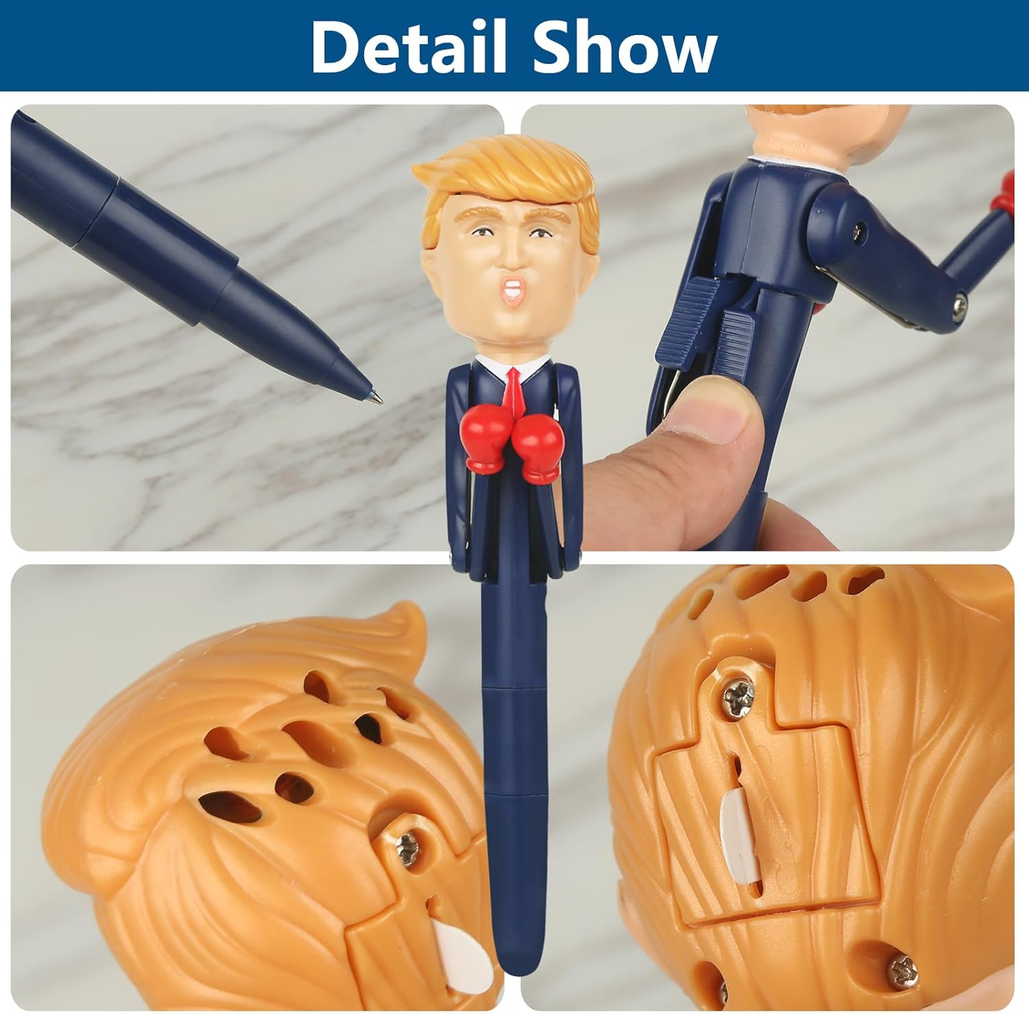 Trump Merchandise, Talking Trump Pen with Real Voice Funny Gifts for Men Donald Trump Gifts Novelty Gifts for Adults, Unique Gag Gifts Christmas Birthday image number 6