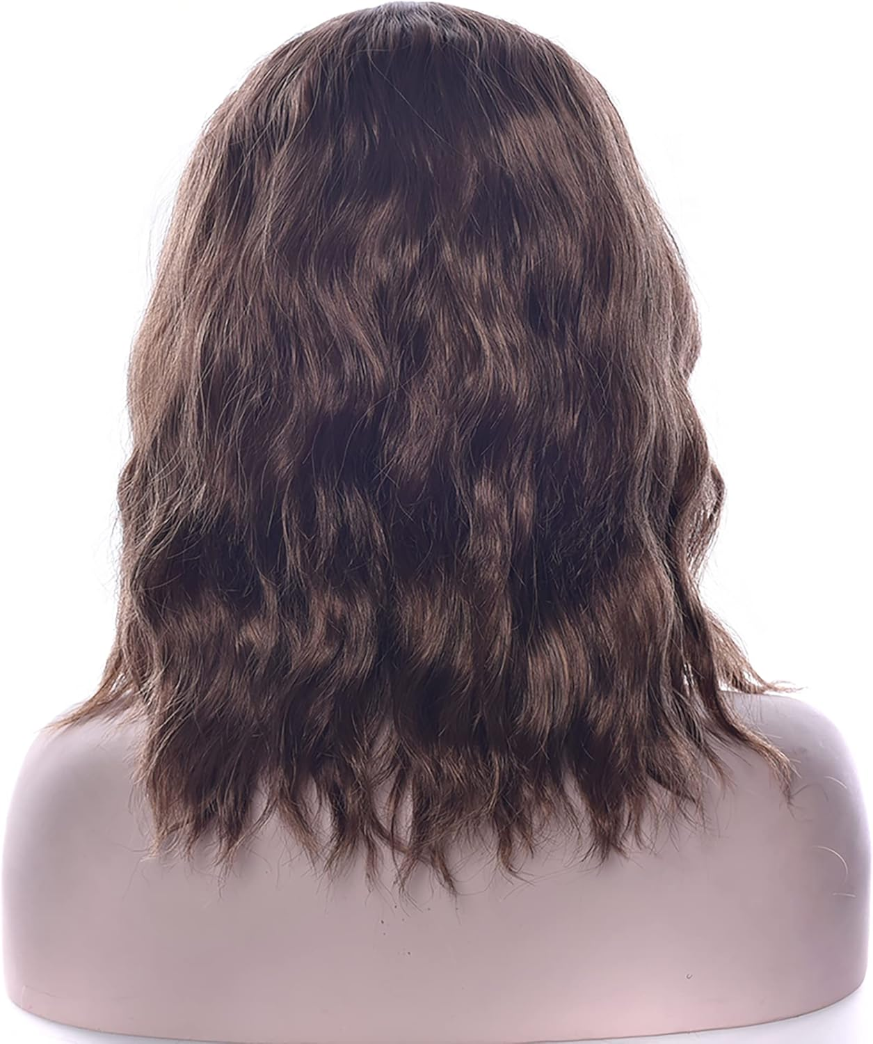 IMISSU Short Afro Curly Hair Wigs Cosplay Wig Halloween Costume Party Headwear for Women (Light Brown) - Burgundy image number 6