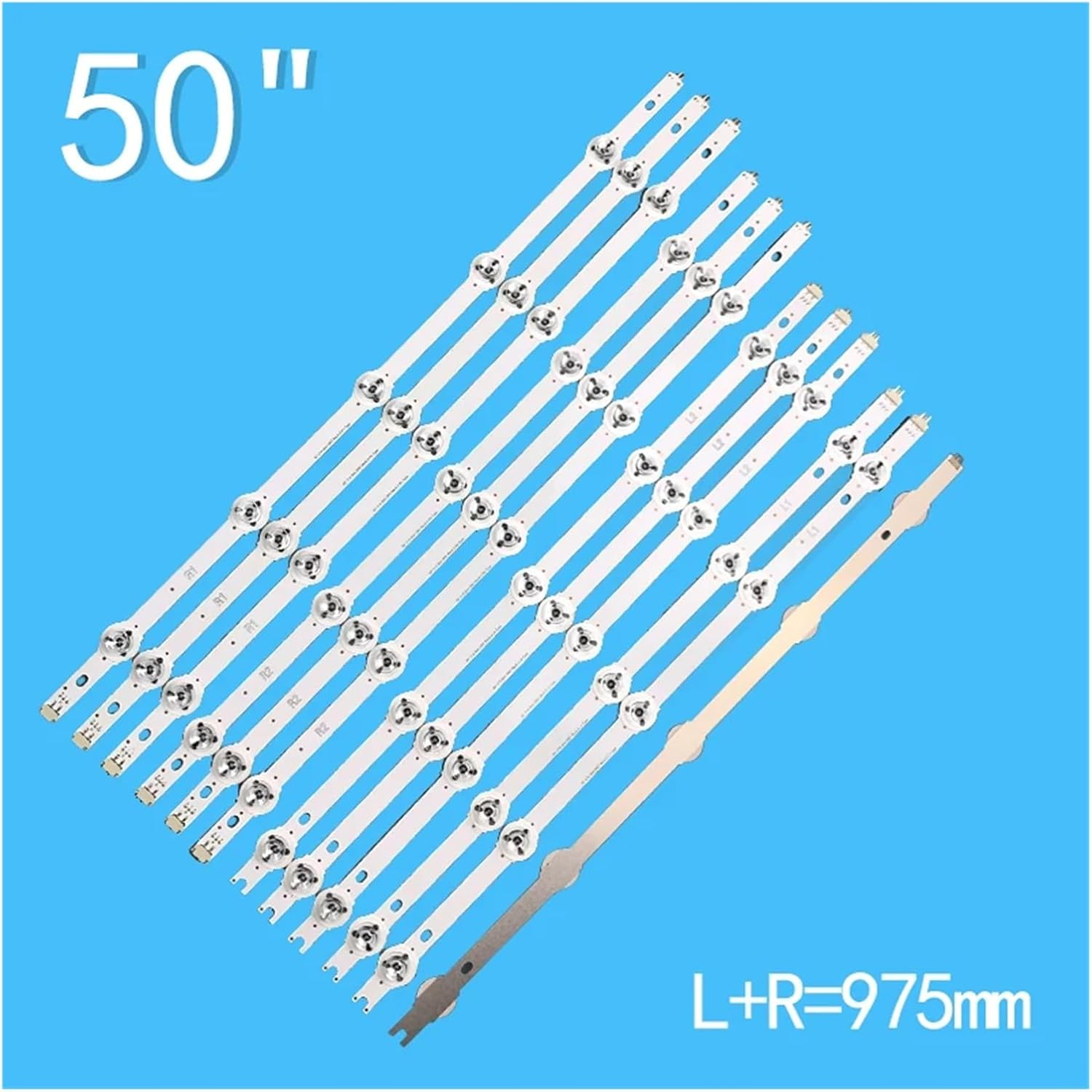 12PCS LED Strip for G 50"TV TX-50AS650 TX-50AS740 6916L-1825A 6916L-1824A 6916L-1826A 6916L-1827A LC500DUF UG F1 V14 Slim DRT Re image number 3