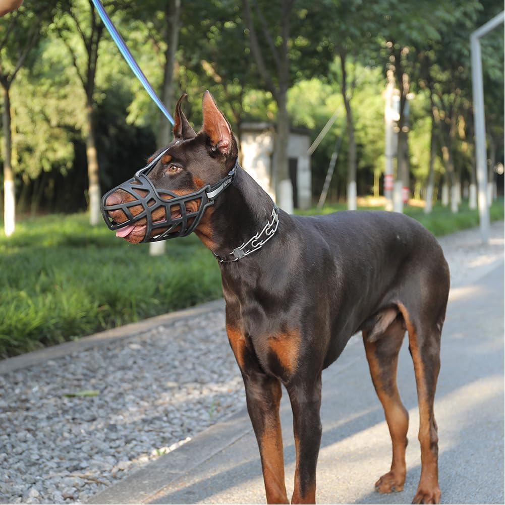Professional Dog Muzzle, Can Eat and Drink, for Small, Medium and Large Dogs,M image number 5