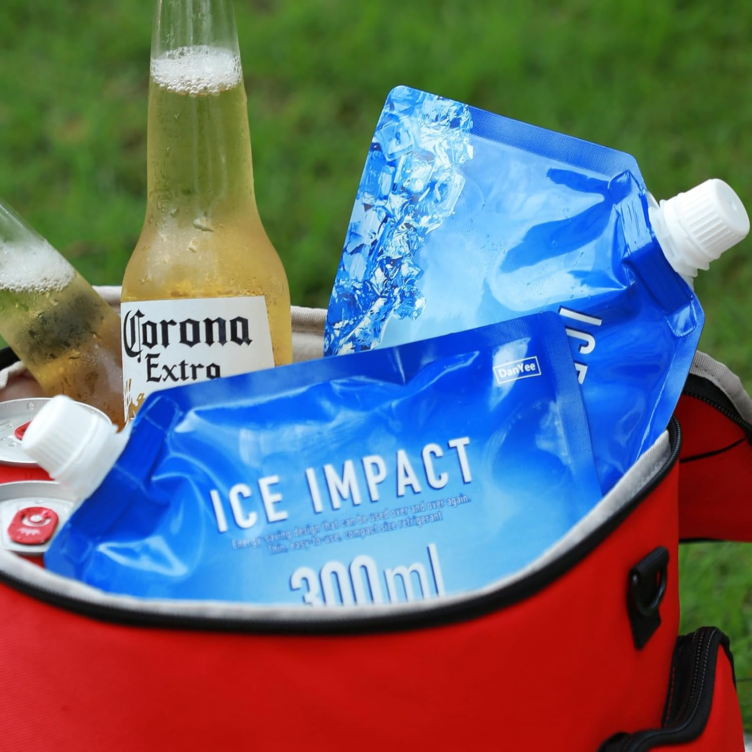 Danyee Ice Packs Ice Bag, Freezes in Approximately 2.5 Hours, Keeps 5.5 Hours below Freezing, Cold Insulation, Long Time, Repeated Use, Soft Type, Water Injection Type, Outdoors, image number 1