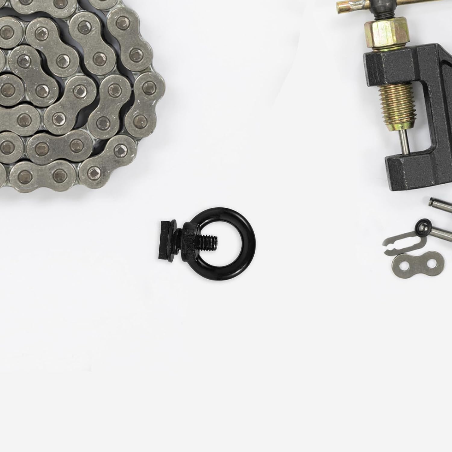 Heavy Duty T Slot Roof Rack Bolt down M8 Black T Track Accessories Kayak Tie down Eye Hook for Vehicle Luggage Carrier and Roof Platform Mount image number 3