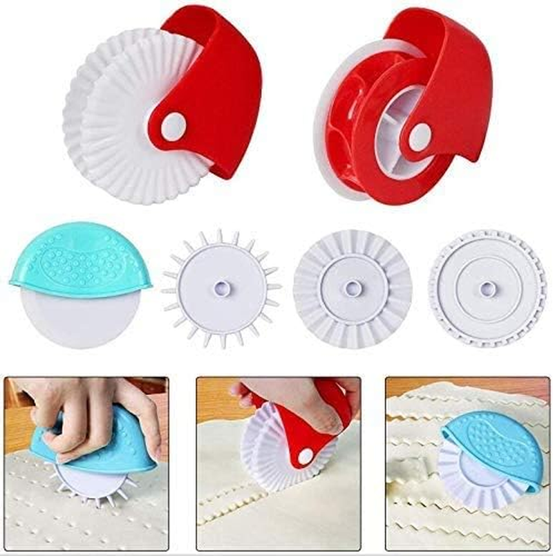 Xingbing 6 PCS Pastry Wheel Decorator and Cutter, Plastic Blade, Kitchen Baking Tool for Pies, Pasta, Pizza, Ravioli image number 6