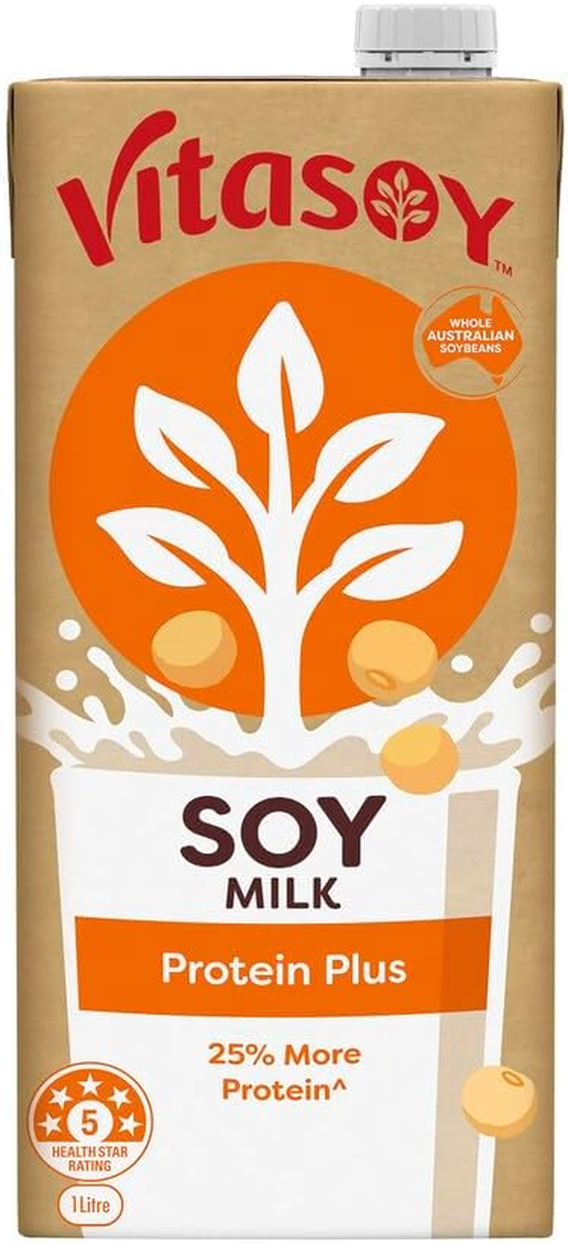 Vitasoy UHT Protein plus Soy Milk 1 Litre, (Pack of 12)