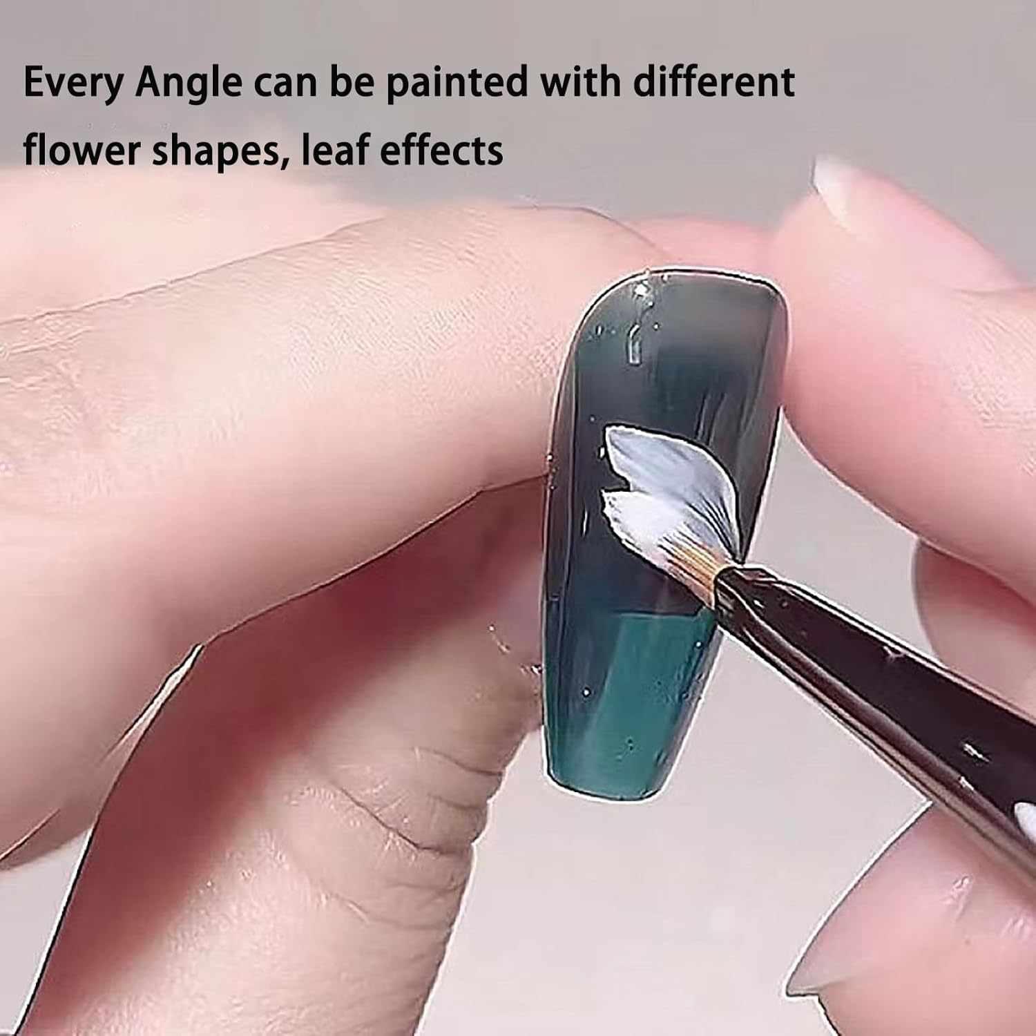 Nail Brush for Drawing Petals and Butterflies, Watercolor Paint Brushes for Oil Painting, Acrylic Paint Brushes（1 Pack） - White image number 2