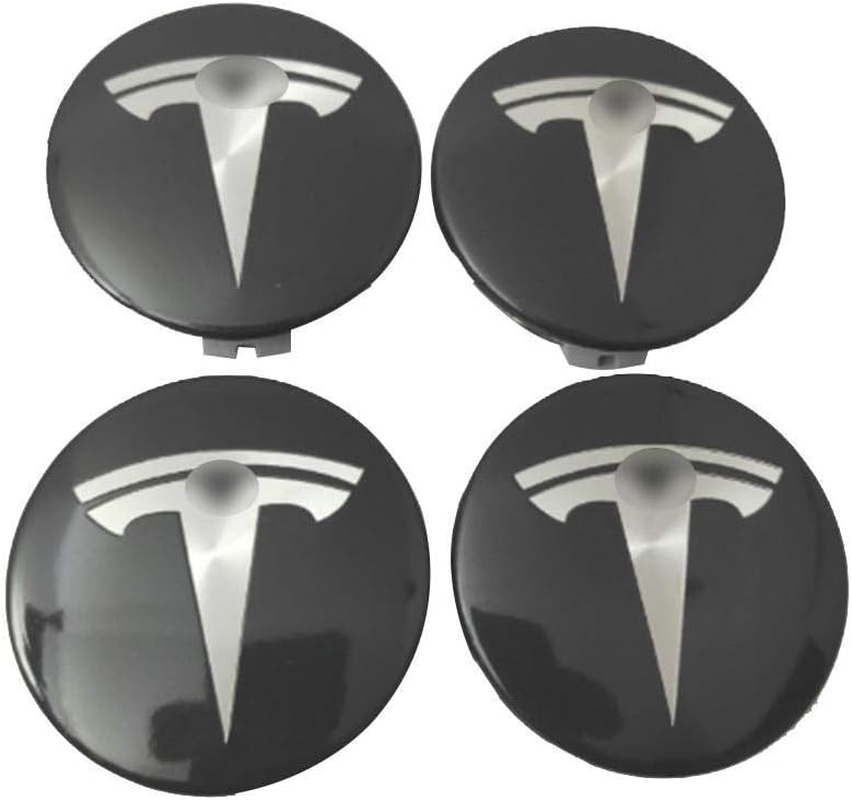 Tesla Model 3 Wheel Cap Kit - Aero Wheel Cap Kit, Compatible with Tesla Model 3, S & Y - 2.22 Inch Dia Wheel Center (4 Hub Center Cap + 20 Lug Nut Cover)