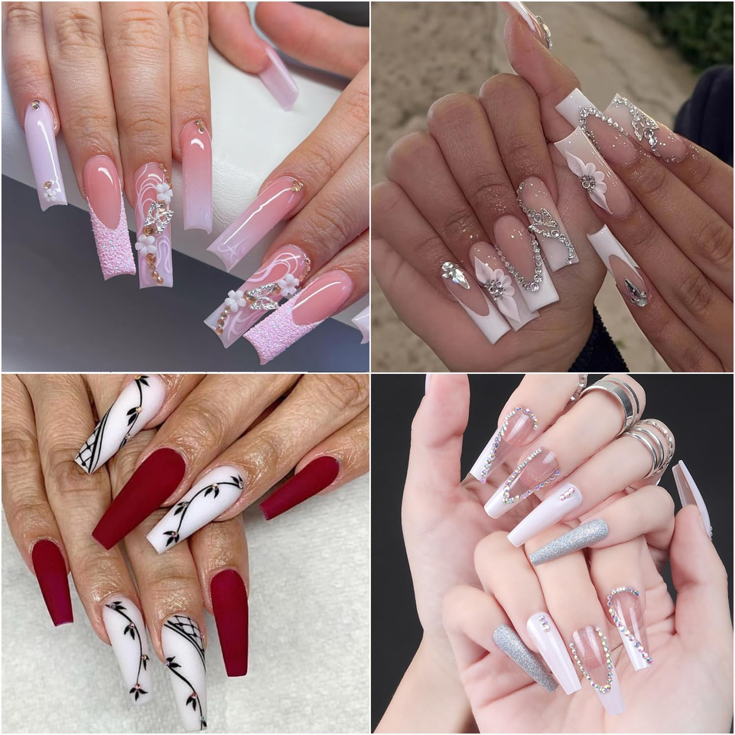 Nail Art Glue with Glass Nail Files - 7Ml Brush on Nail Glue Professional Nail Tip Glue for Press on Nails, Super Strong Long Lasting Acrylic Nails False Nails Adhesive with Glue Brush image number 3