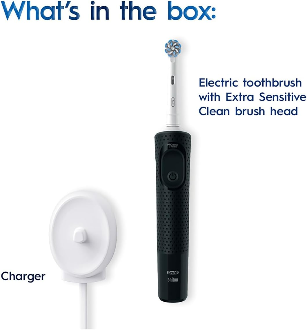 Oral-B Pro 300 Everyday Clean Electric Toothbrush Black image number 3