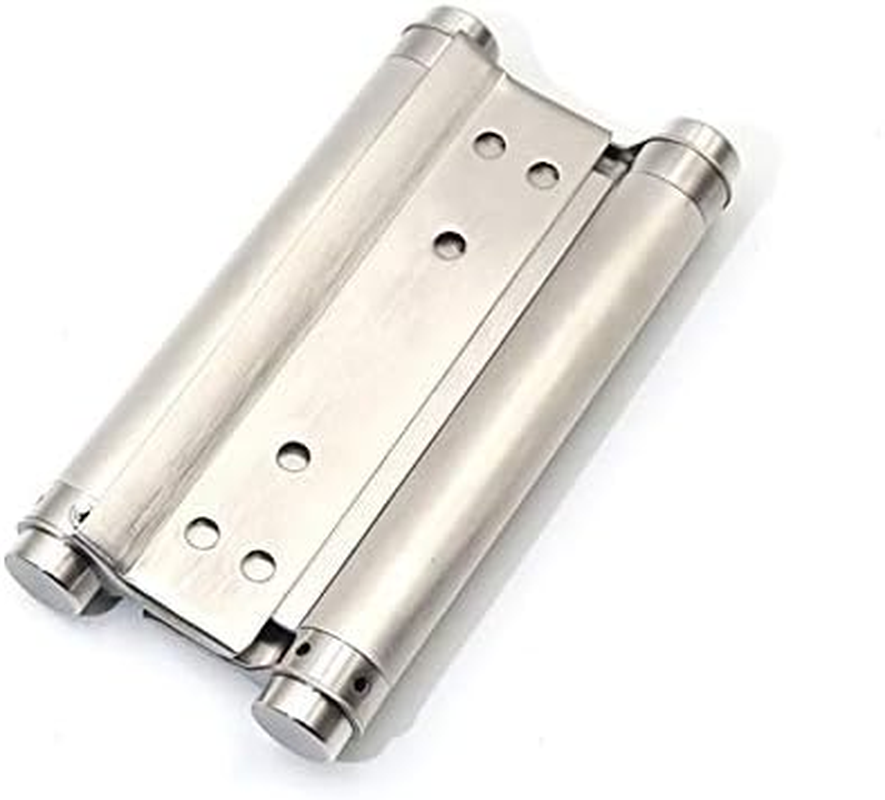 Pair of 8" Heavty Duty Stainless Steel Cafe Saloon Door Swing Self Closing Double Action Spring Hinges image number 1