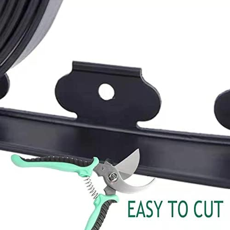 Garden Edging，40Ft Landscape Edging with 40 Spikes for Lawn 2 Inch Tall(Black, 40FT) image number 4