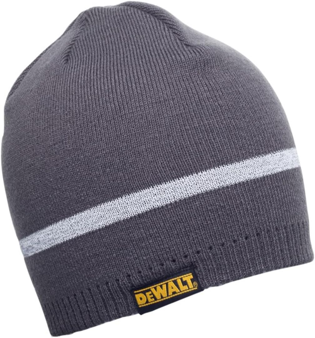 Dewalt Reflective Beanie Hat for Men and Women &ndash; Warm Knit Winter Cap with Thermal Lining, Fold-Up Cuff, High-Visibility Design, and Stretch Fit for Cold Weather, Outdoor Work, and Jobsite Protection image number 2