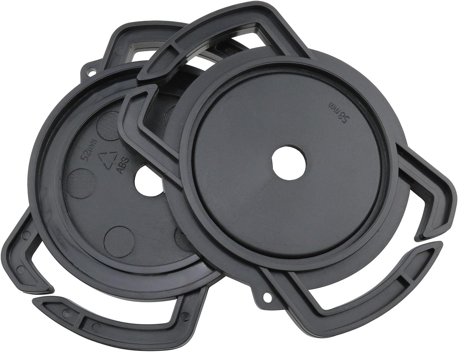 Haidong Camera Lens Cap Holder Cap Buckles Black Camera Lens Cap Cover Buckles for 67Mm 58Mm 52Mm Lens Cap Size-4Pcs image number 3