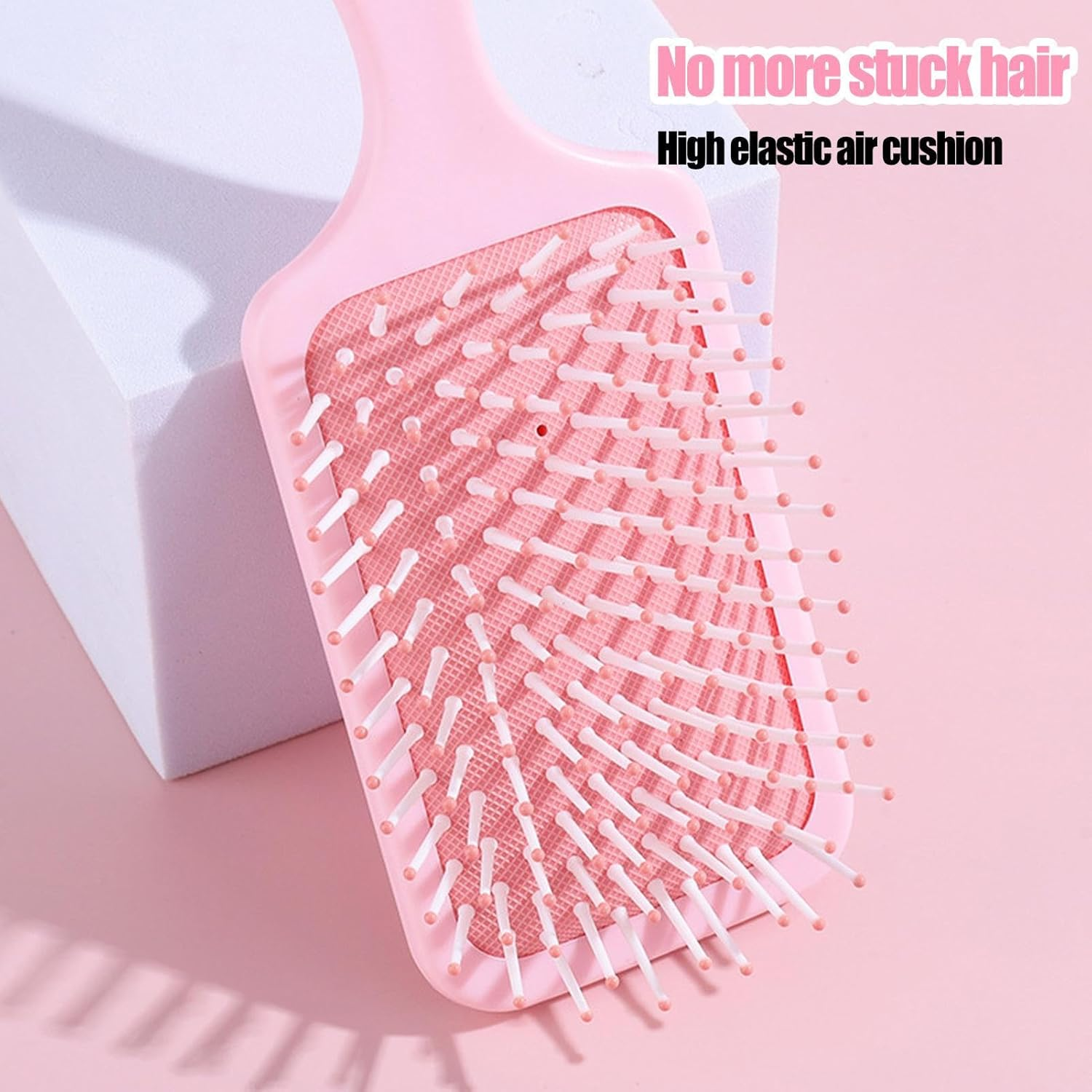 Square Hair Brush,Wet Paddle Brush - Soft Flexible Bristles, Scalp Massage, Styling Tool for Women Men Thick Thin Long Short Wet Dry Hair