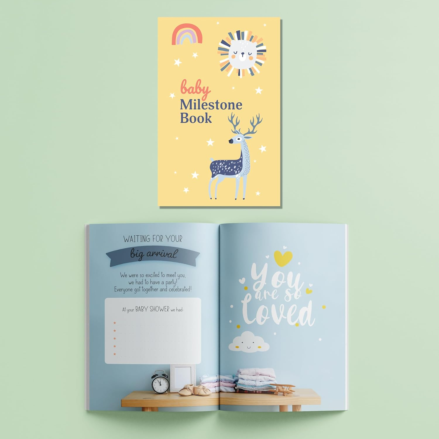 Baby Milestone Cards &ndash; 50 Adorable Photo Cards to Capture Special Moments &ndash; Newborn Memory Keepsake for Parents & Baby Showers image number 1