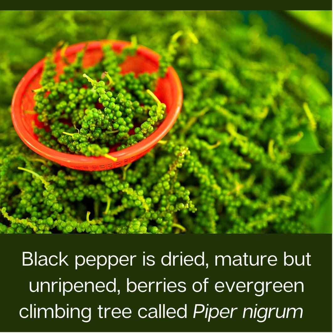 Premium Quality Ceylon Black Peppercorn 200G in Foil Pack