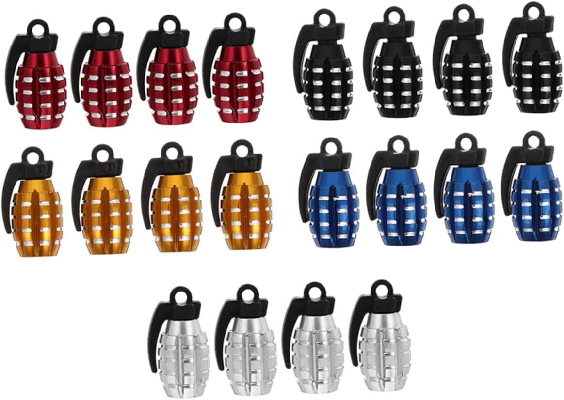 PLAFOPE Car Valves Stem Caps 20Pcs Universal Design Prevent Leakage Tire Caps for Cars Trucks Motorcycles Bicycles image number 4