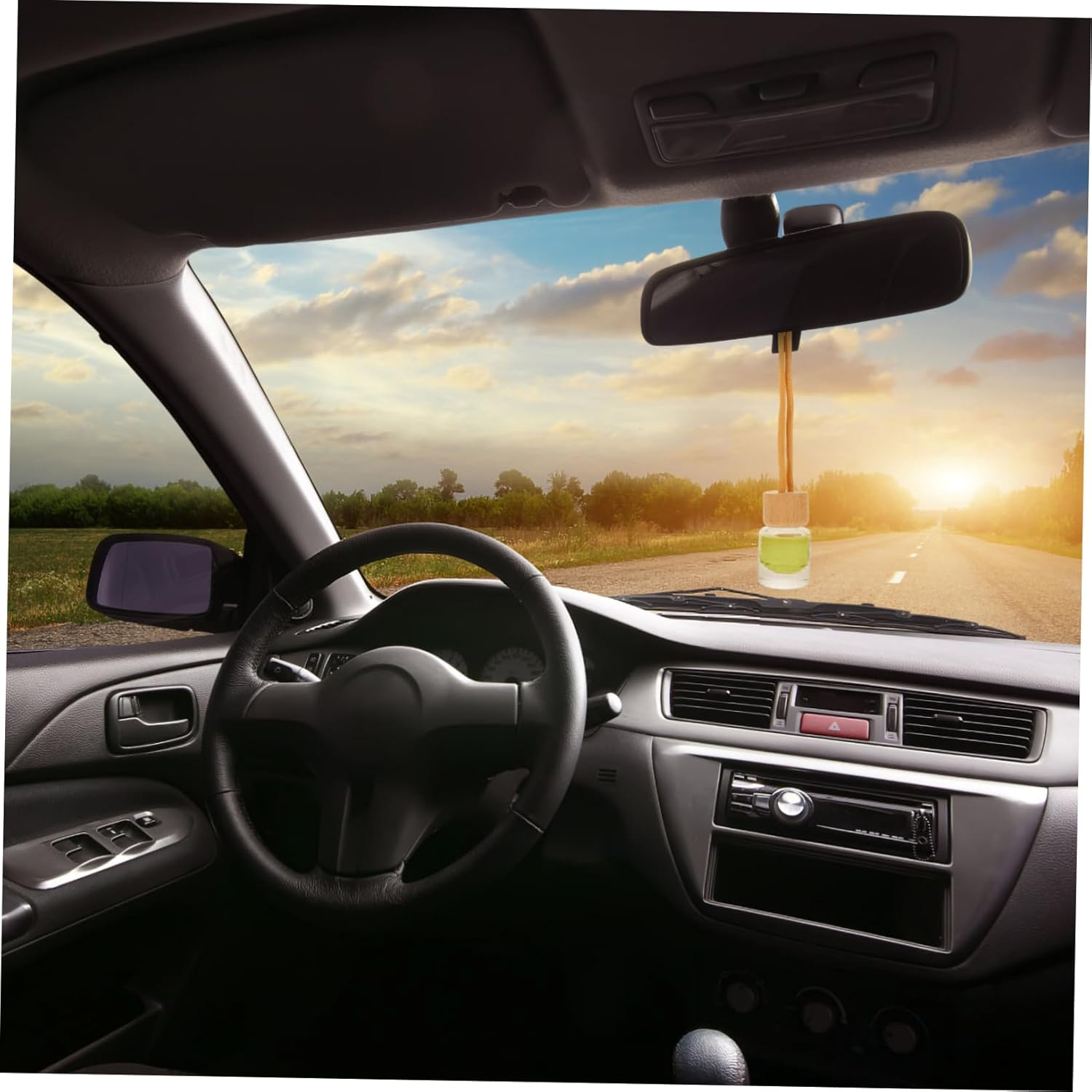 STOBAZA 10Pcs Empty Perfume Bottle Pendants Car Air Freshener Bottles Car Smell Air Freshener image number 3